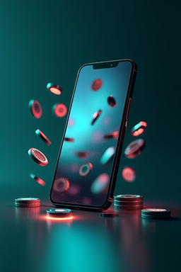 Smartphone mit Lazybar Casino App